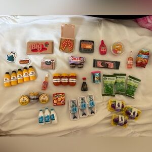 Lot of 39 mini brands fill the fridge series